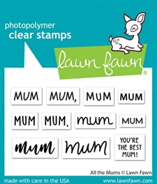 Lawn Fawn Clear Stamp Set - All the Mums