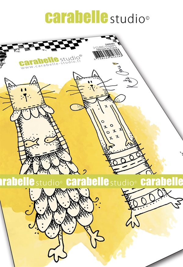 Carabelle Studio Cling Stamp Large - Kooky Cats
