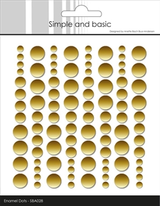 Simple and Basic Enamel Dots - Metallic Gold Matte