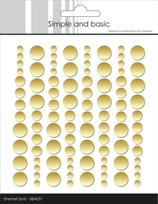 Simple and Basic Enamel Dots - Metallic Pale Gold Matte
