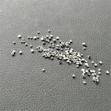 Simple and Basic Half Pearl - Polished Silver 2mm (ca. 500 stk.)