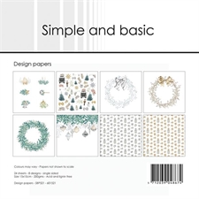 Simple and Basic Design Papers - Elegant Christmas 15x15 cm (lille)
