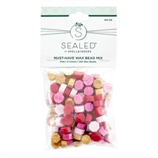 Spellbinders Wax Sealed - Wax Beads Must Have MIX / Pink