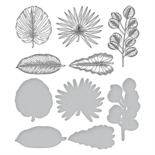 Spellbinders BetterPress Plate & Die Set - Tropical Leaves