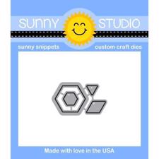 Sunny Studio Stamps - DIES / Quilted Hexagons
