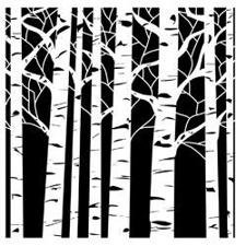 Template 12x12" - Aspen Tree