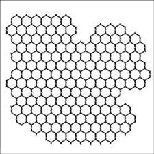 Template 12x12" - Chicken Wire Reversed