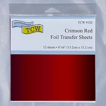 The Crafter\'s Workshop Foil Transfer Sheets - Crimson Red