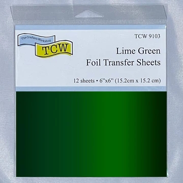 The Crafter\'s Workshop Foil Transfer Sheets - Lime Green
