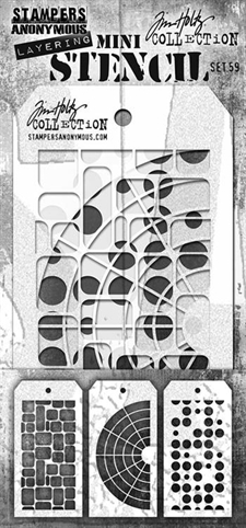 Tim Holtz MINI Stencil Set - #59