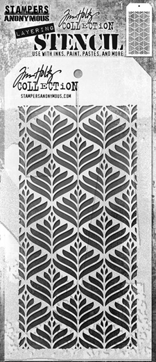Tim Holtz Layered Stencil - Deco Leaf