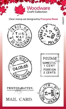 Woodware Clear Stamp - Extra Postmarks