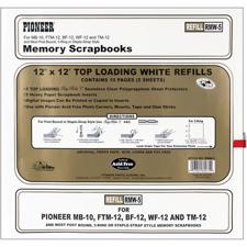 Scrapbooking Lommer - Postbound 12x12” 5 pk (white inserts)
