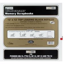 Scrapbooking Lommer - Postbound 12x12” 5 pk (black inserts)