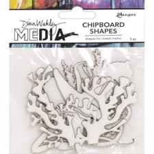 Dina Wakley Media - Chipboard Shapes / Ocean