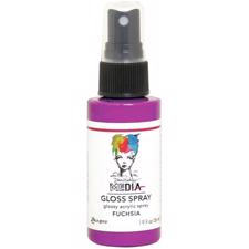 Dina Wakley Media Gloss Spray - Fuchsia 