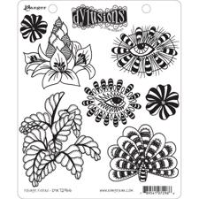 Cling Rubber Stamp Set - Dylusions / Foliage Fillers