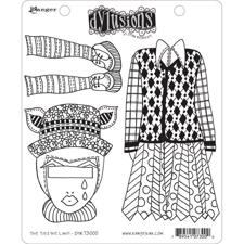 Cling Rubber Stamp Set - Dylusions / The Ties The Limit! 