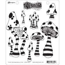 Cling Rubber Stamp Set - Dylusions / There's No Mushroom In Here! 