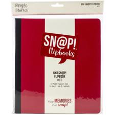 Simple Stories Sn@p! Flipbook 6"x8" - Red (stor)