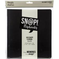 Simple Stories Sn@p! Flipbook 6"x8" - Black (stor)