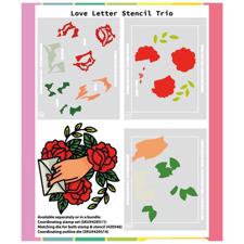 Waffle Flower Stencil Trio - Love Letter