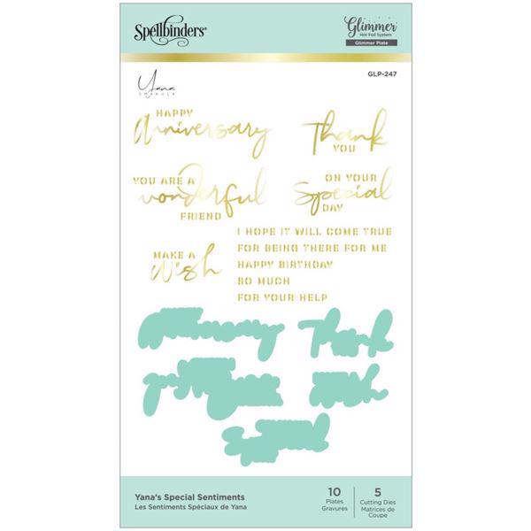 Spellbinders Hot Foil Plate - Yana\'s Special Sentiments