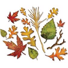 Sizzix Thinlits - Tim Holtz / Fall Foliage (14 dele)