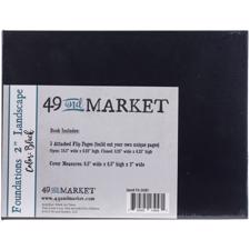 49 And Market Foundations Album Series - 2" Landscape Album 8.5"X6.5" / Black
