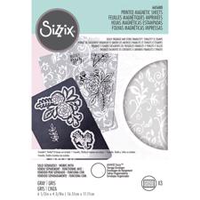 Sizzix Magnetic Sheet - Standard 4.75"X6.5" (3-pack) PRINTED
