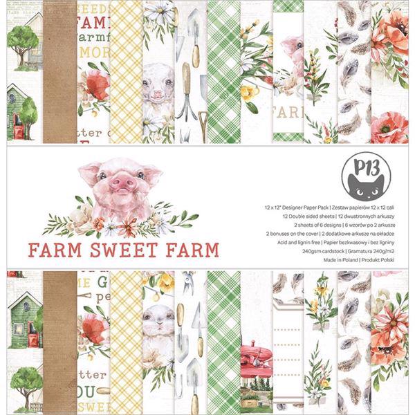 P13 (Piatek) Scrapbooking Paper Pack 12x12 Farm Sweet Farm