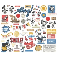 Simple Stories Die Cuts - Bits & Pieces / Say Cheese Classic Mouse (55 pieces)