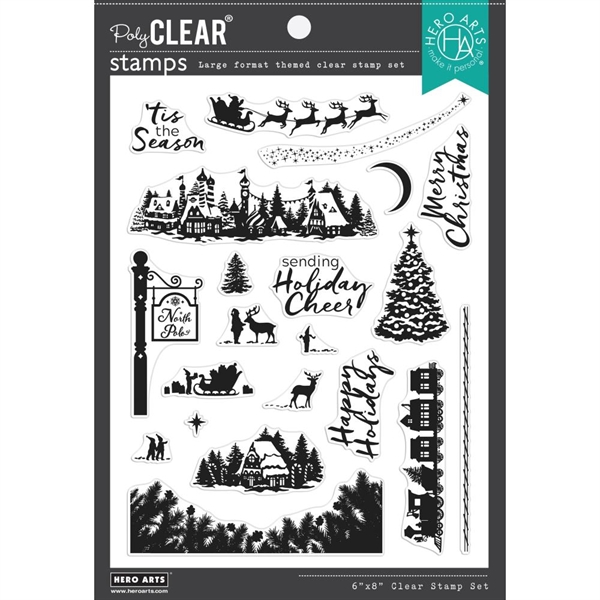 Hero Arts Clear Stamp & DIE Set - North Pole Scenics