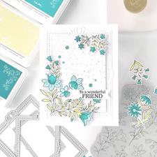 PinkFresh Studios DIE - Print Shop: Modern Botanicals