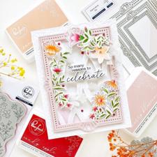 PinkFresh Studios Cling Stamp - Print Shop: Modern Botanicals