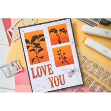 Sizzix Stamp Set By 49 & Market - Fine Stems 01 (kun stempler)