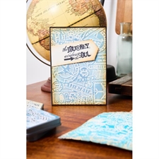 Sizzix Embossing Folder A6 - Tim Holtz / Vault - Airmail