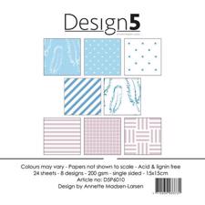 Design 5 Paper Pad 15x15 cm - Blue Moon