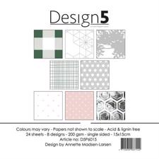 Design 5 Paper Pad 15x15 cm - Cosmo Floral