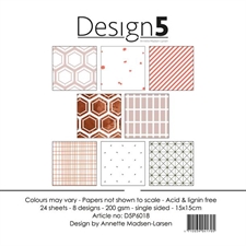 Design 5 Paper Pad 15x15 cm - Rusty Galaxy
