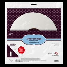 Scrapbook Adhesives Crafty Foam Tape - White 1 mm (mega rulle)