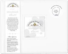 Doodlebug Design Storybook Album 8x8" - Lily White