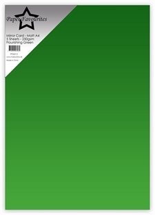 Paper Favourites Mirror Card - Matte / Flourishing Green (5 ark)