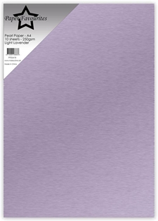 Paper Favourites Pearl Paper (Cardstock) A4 - 250 gram / Light Lavender (10 ark)