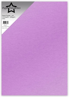 Paper Favourites Pearl Paper (Cardstock) A4 - 250 gram / Lilac (10 ark)