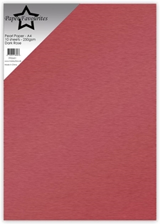 Paper Favourites Pearl Paper (Cardstock) A4 - 250 gram / Dark Rose (10 ark)