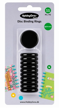 Hobbygros Tools - Disc Binding Rings 24 mm / Black 