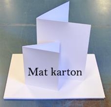 Karton 200 gsm  - Hvid MAT / 100 ark  A4