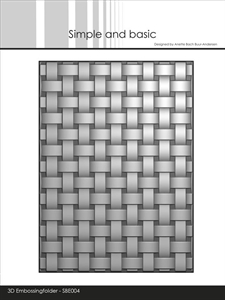 Simple and Basic 3D Embossing Folder - Basket Weave (A6)