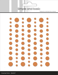 Simple and Basic Enamel Dots MATTE - Mandarine